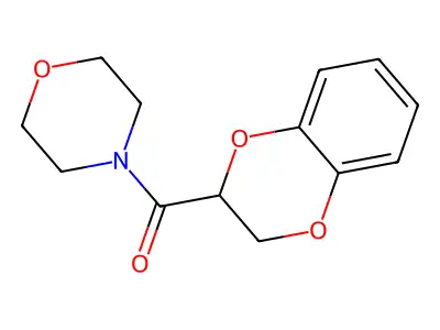2,3-Dihydro-1,4-benzodioxin-3-yl(morpholin-4-yl)methanone structure