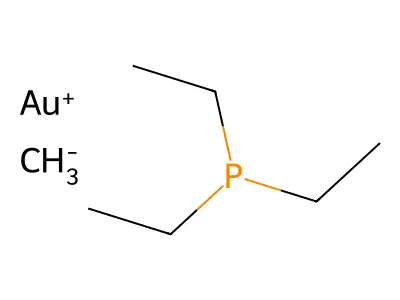 Gold, methyl(triethylphosphine)- structure