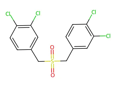 Benzene, 1,1'-[sulfonylbis(methylene)]bis[3,4-dichloro- structure