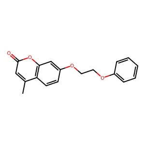 4-methyl-7-(2-phenoxyethoxy)-2H-chromen-2-one structure