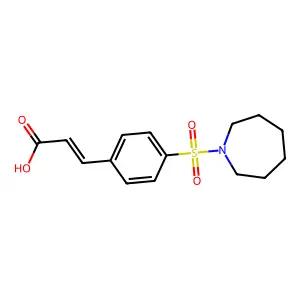3-[4-(Azepan-1-ylsulfonyl)phenyl]prop-2-enoic acid structure