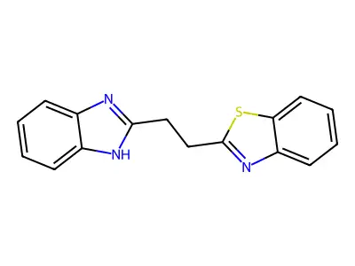 2-[2-(1H-benzimidazol-2-yl)ethyl]-1,3-benzothiazole structure