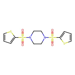 1,4-Bis(thiophen-2-ylsulfonyl)piperazine structure