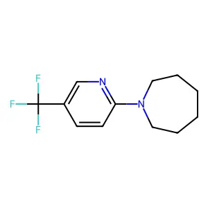 1-[5-(Trifluoromethyl)pyridin-2-yl]azepane structure