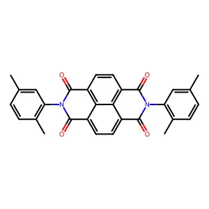 2,7-bis(2,5-dimethylphenyl)benzo[lmn][3,8]phenanthroline-1,3,6,8(2H,7H)-tetrone structure