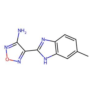 4-(5-Methyl-1H-benzimidazol-2-yl)-1,2,5-oxadiazol-3-amine structure