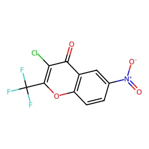 3-Chloro-6-nitro-2-(trifluoromethyl)chromone structure