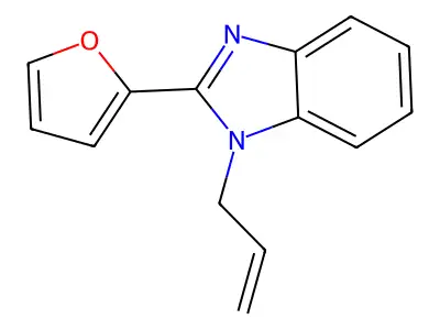 2-(Furan-2-yl)-1-prop-2-enylbenzimidazole structure