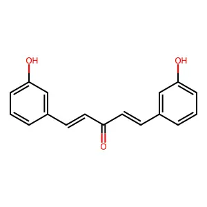 1,5-Bis(3-hydroxyphenyl)-1,4-pentadiene-3-one structure