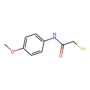 N-(4-methoxyphenyl)-2-sulfanylacetamide structure