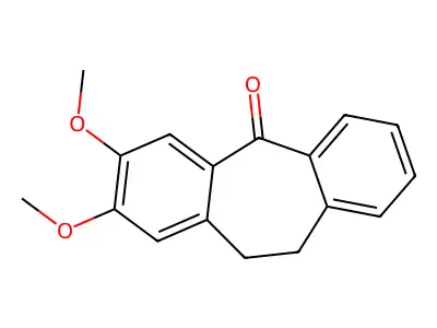 10,11-Dihydro-2,3-dimethoxy-5H-dibenzo(A,D)cyclohepten-5-one structure