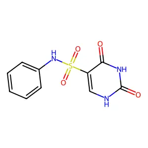 2-hydroxy-6-oxo-N-phenyl-1,6-dihydropyrimidine-5-sulfonamide structure