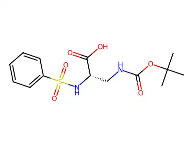 (S)-Boc-3-amino-2-(phenylsulfonylamino)-propionic acid structure