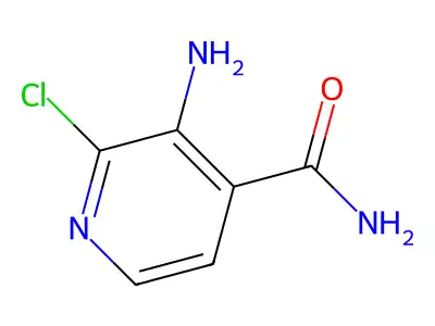 3-Amino-2-chloropyridine-4-carboxamide structure
