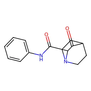 2-Quinuclidinecarboxanilide, 3-oxo- structure