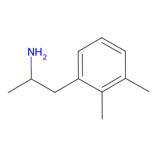 2,3-Dimethylamphetamine structure