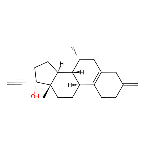 (7alpha)-7-Methyl-3-methylene-19-norpregn-5(10)-en-20-yn-17-ol structure