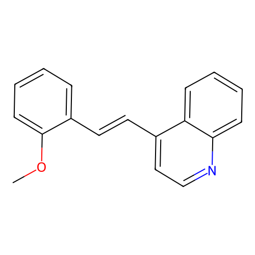 4-(2-(2-Methoxyphenyl)vinyl)quinoline structure