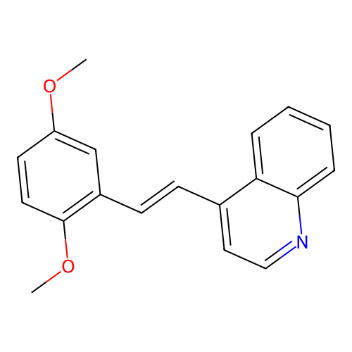 Quinoline, 4-(2,5-dimethoxystyryl)- structure