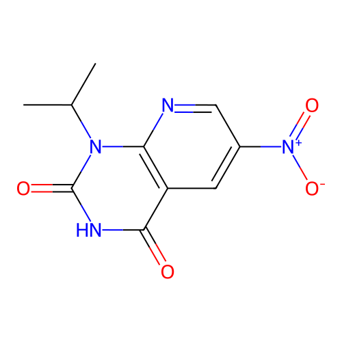 6-nitro-1-isopropylpyrido[2,3-d]pyrimidine-2,4(1H,3H)-dione structure
