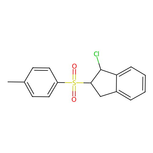 1-Chloro-2-[(4-methylphenyl)sulfonyl]indane structure
