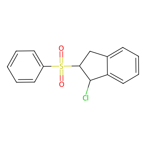 1-Chloro-2-(phenylsulfonyl)indane structure
