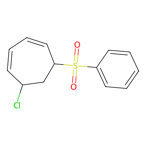 5-Chloro-7-(phenylsulfonyl)-1,3-cycloheptadiene structure