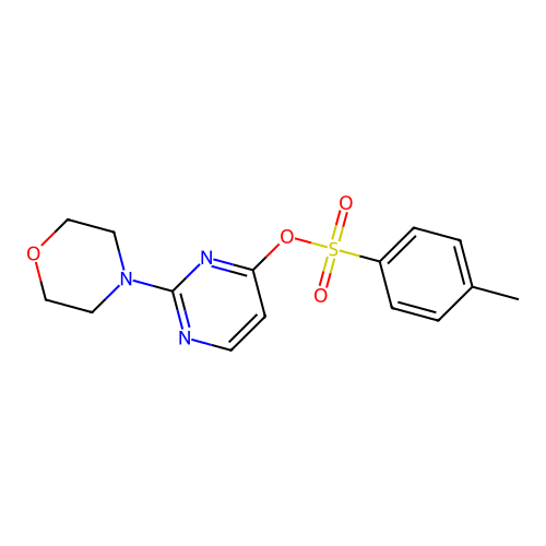 2-(4-Morpholinyl)-4-pyrimidinyl 4-methylbenzenesulfonate structure