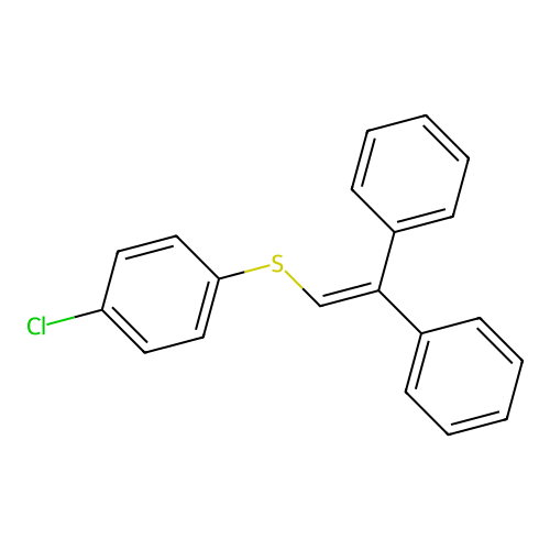 1-Chloro-4-(2,2-diphenylethenylsulfanyl)benzene structure