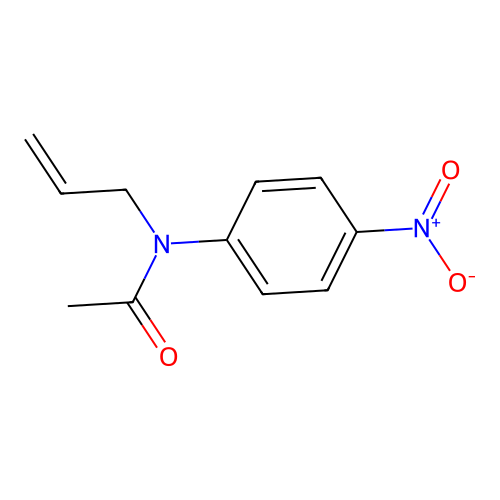 N-allyl-N-{4-nitrophenyl}acetamide structure