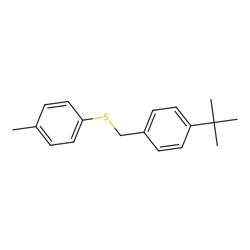 1-Tert-butyl-4-{[(4-methylphenyl)sulfanyl]methyl}benzene structure