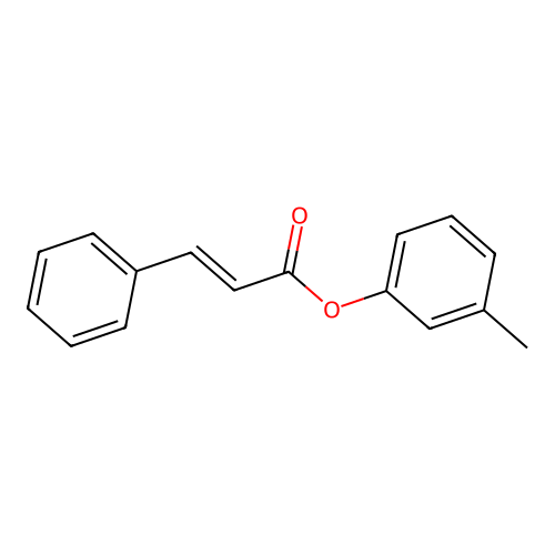3-Methylphenyl 3-phenylacrylate structure