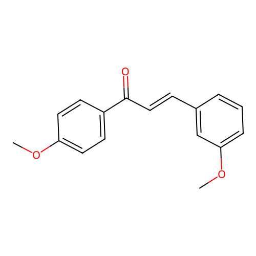 3,4'-Dimethoxychalcone structure