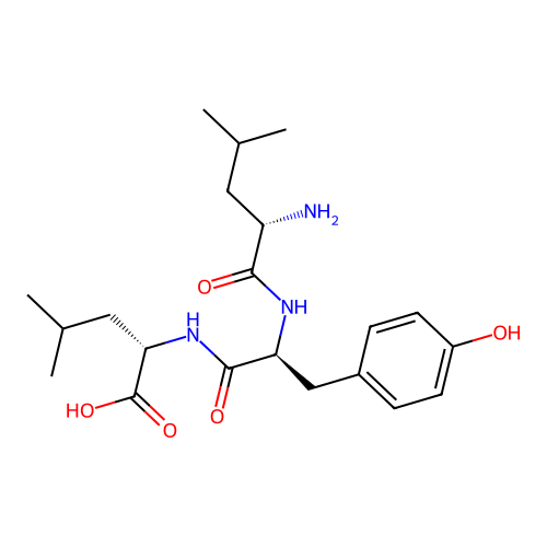 Leucyl-tyrosyl-leucine structure