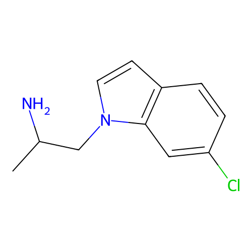 1-(6-Chloroindol-1-yl)propan-2-amine structure