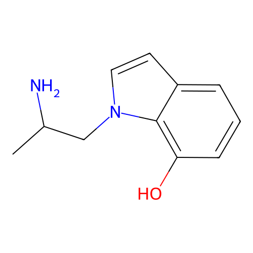1-(2-Aminopropyl)indol-7-ol structure