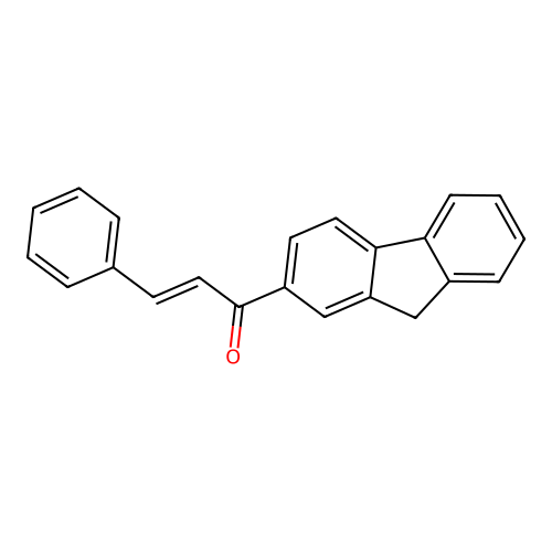 1-(9H-fluoren-2-yl)-3-phenyl-2-propen-1-one structure