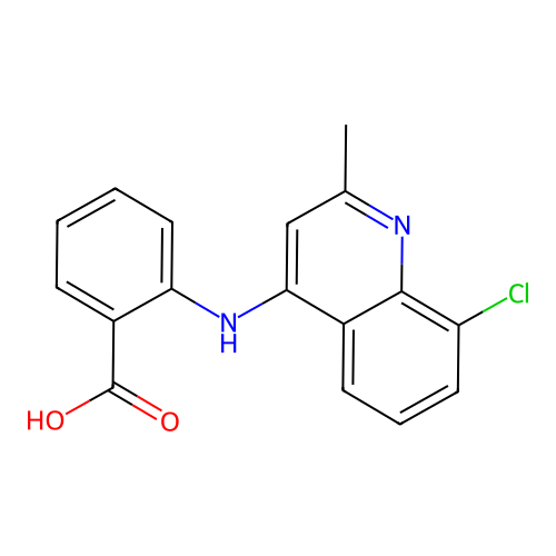 2-[(8-Chloro-2-methylquinolin-4-yl)amino]benzoic acid structure