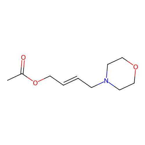 [(E)-4-morpholin-4-ylbut-2-enyl] acetate structure