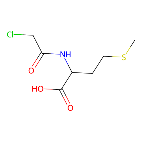 2-[(2-Chloroacetyl)amino]-4-methylsulfanylbutanoic acid structure