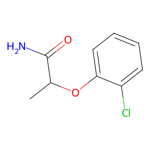 2-(2-Chlorophenoxy)propanamide structure