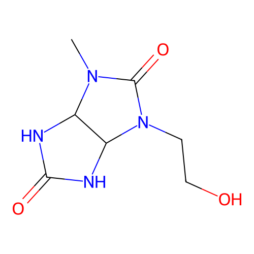 1-(2-hydroxyethyl)-3-methyltetrahydroimidazo[4,5-d]imidazole-2,5(1H,3H)-dione structure