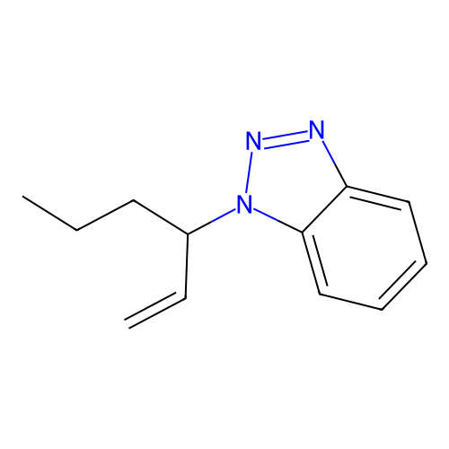 1-Hex-1-en-3-ylbenzotriazole structure