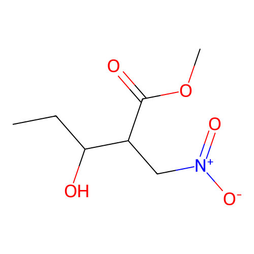 Methyl 3-hydroxy-2-(nitromethyl)pentanoate structure