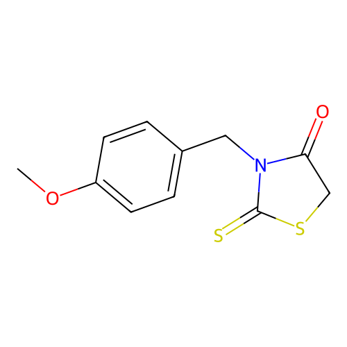 3-[(4-Methoxyphenyl)methyl]-2-sulfanylidene-1,3-thiazolidin-4-one structure