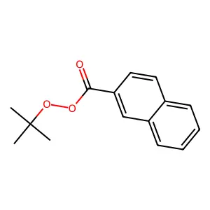 2-Naphthalenecarboperoxoic acid, 1,1-dimethylethyl ester structure