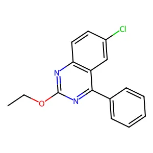 6-Chloro-2-ethoxy-4-phenylquinazoline structure
