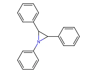1,2,3-Triphenylaziridine structure