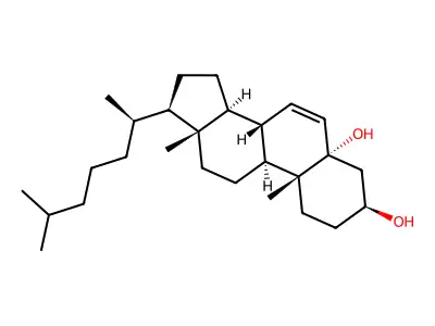 Cholest-6-ene-3,5-diol structure