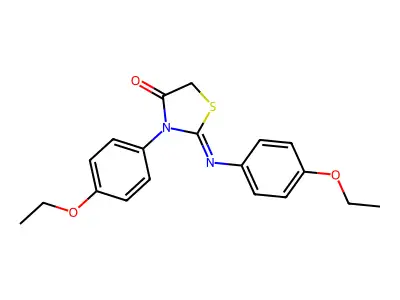 3-(4-Ethoxyphenyl)-2-[(4-ethoxyphenyl)imino]-1,3-thiazolidin-4-one structure